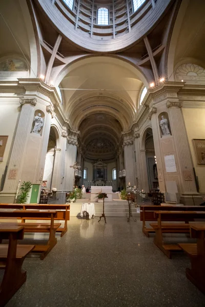 Panorana Över Katedralen Guastalla Reggio Emilia Interiörer Högkvalitativt Foto — Stockfoto