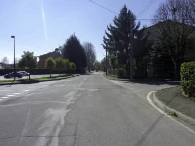 Şehir merkezinin bibbiano reggio Emilia caddeleri. Yüksek kalite fotoğraf