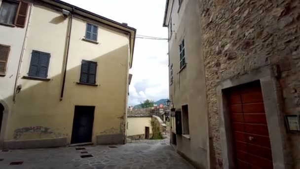 Centro Histórico Bardi Parma Palacios Casas Calles Imágenes Alta Calidad — Vídeos de Stock