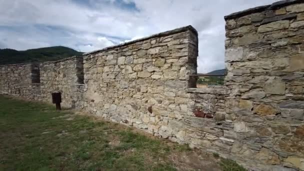 Bardi Château Parme Italie Vue Panoramique Depuis Tour Images Haute — Video