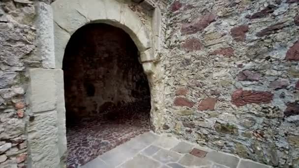 Parma Bardi Μεσαιωνική Είσοδο Κάστρου Στην Κινητή Γέφυρα Υψηλής Ποιότητας — Αρχείο Βίντεο