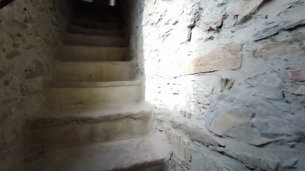 Parma Bardi Escalier Médiéval Château Tour Images Haute Qualité — Video