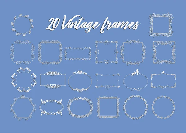 Set of Vector Vintage Elements. — Stock Vector