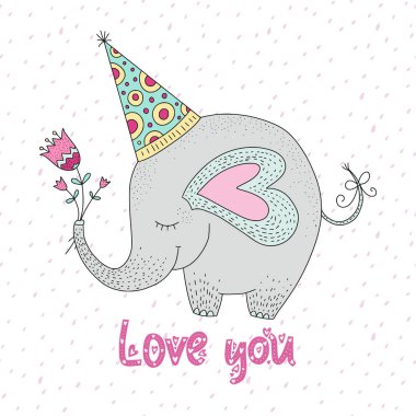 Doğum günü vektör çizim.