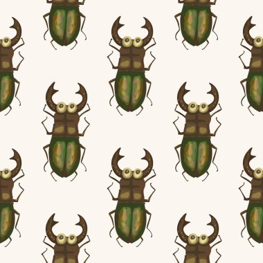 Sorunsuz vektör desen vith şirin 3d böcek.