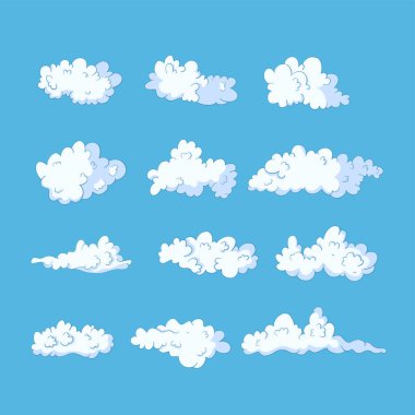 Bulut vektör Icon set.