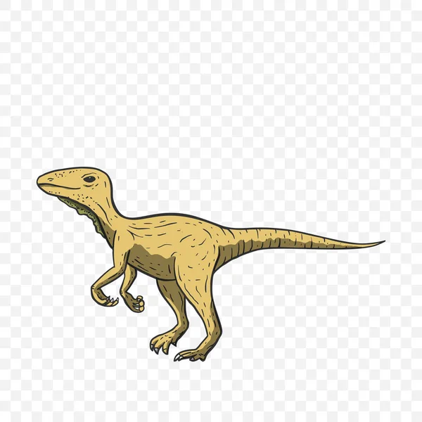 Theropod Vecteur dinosaure . — Image vectorielle