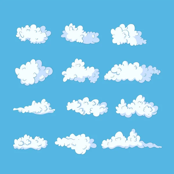Nube vector icono conjunto . — Vector de stock
