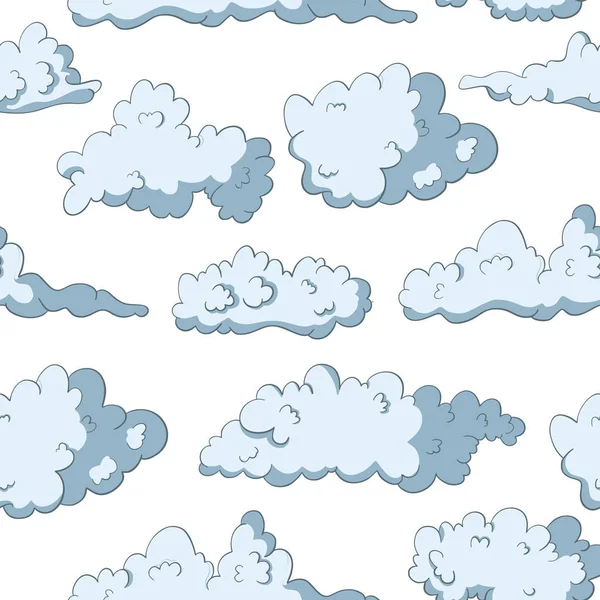 Modèle sans couture de vecteur nuage . — Image vectorielle