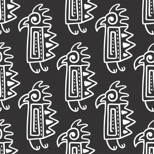 アステカのシームレス パターン. — ストックベクタ