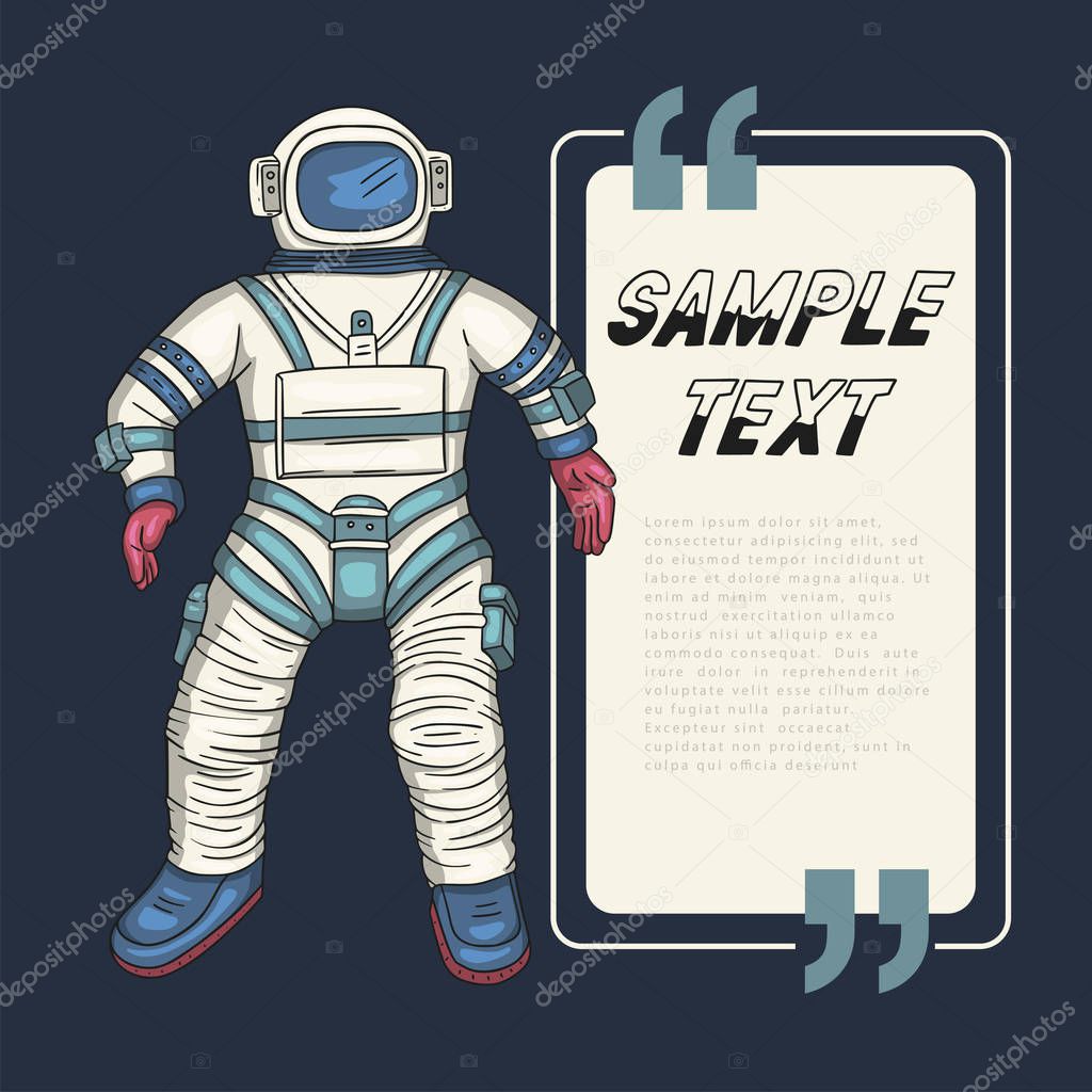 Astronaut, vector illustration.