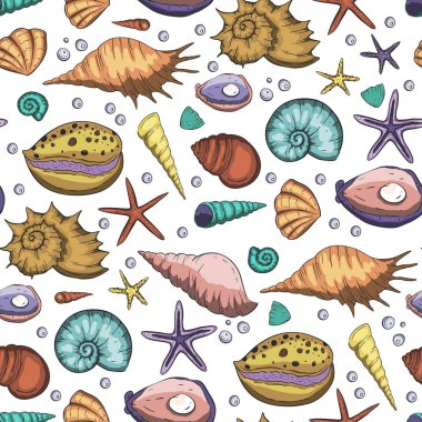 deniz pürüzsüz vektör deseni.