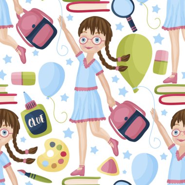 Sorunsuz vektör okul desen.