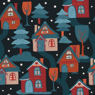 Nordik, pürüzsüz ev şekli. 