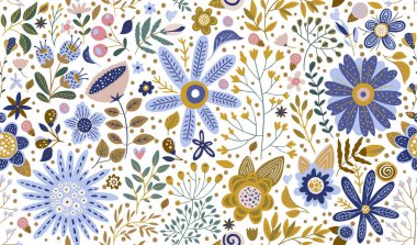 Çiçek süsleme deseni. 