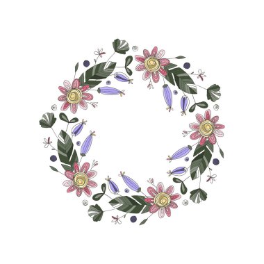 Düğün Çelengi Vektörü.