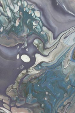 Soyut akrilik tablo, mermer duvar kağıdı.