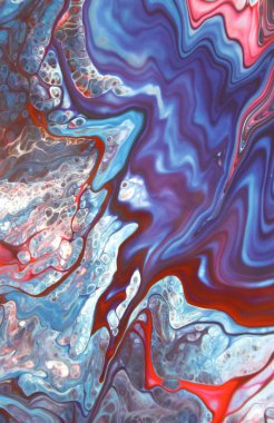 Soyut akrilik tablo, mermer duvar kağıdı.