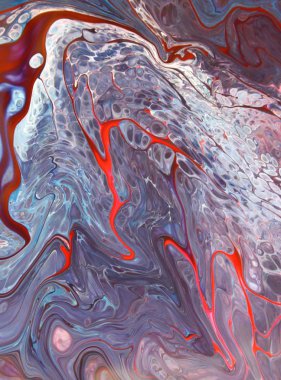 Soyut akrilik tablo, mermer duvar kağıdı.