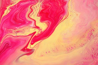 Soyut akrilik tablo, mermer duvar kağıdı.