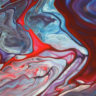 Soyut akrilik tablo, mermer duvar kağıdı.