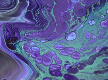 Soyut akrilik tablo, mermer duvar kağıdı.