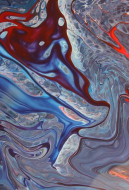 Soyut akrilik tablo, mermer duvar kağıdı.