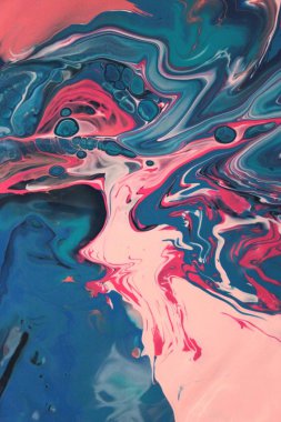 Soyut akrilik tablo, mermer duvar kağıdı.