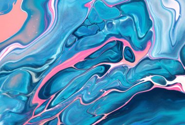 Soyut akrilik tablo, mermer duvar kağıdı.