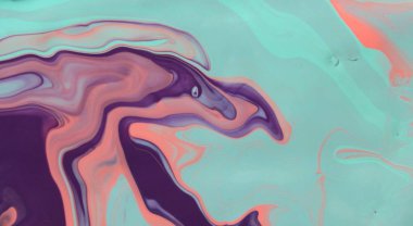 Soyut akrilik tablo, mermer duvar kağıdı.