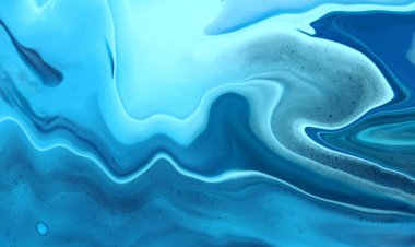 Soyut akrilik tablo, mermer duvar kağıdı.