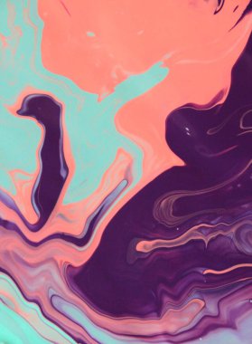 Soyut akrilik tablo, mermer duvar kağıdı.