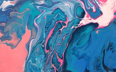 mavi ve pembe akrilik boyama duvar kağıdı