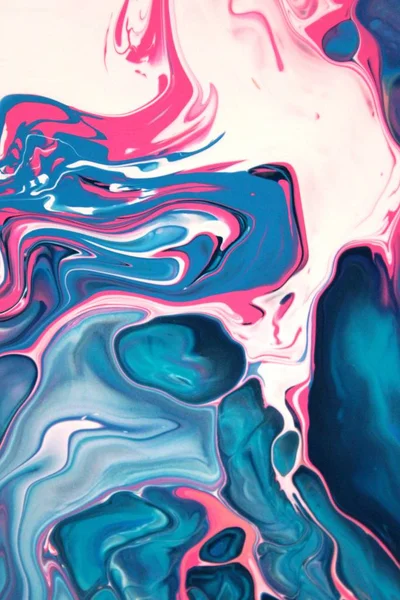 mavi ve pembe akrilik boyama duvar kağıdı