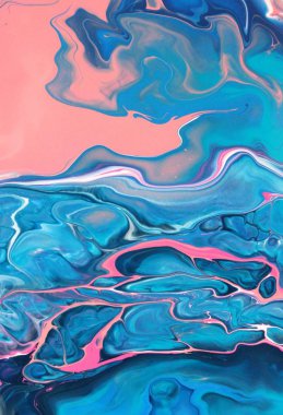 mavi ve pembe akrilik boyama duvar kağıdı