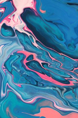 mavi ve pembe akrilik boyama duvar kağıdı