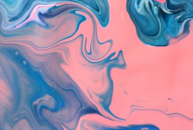 mavi ve pembe akrilik boyama duvar kağıdı
