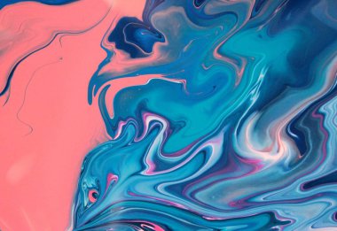 mavi ve pembe akrilik boyama duvar kağıdı