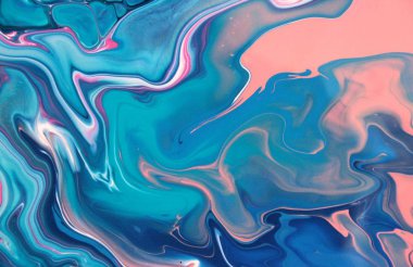 mavi ve pembe akrilik boyama duvar kağıdı