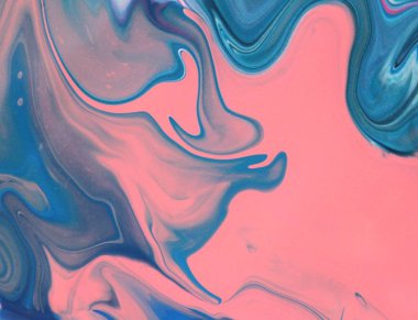 mavi ve pembe akrilik boyama duvar kağıdı