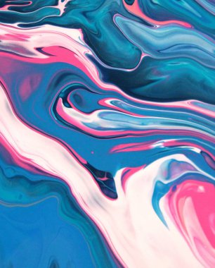 mavi ve pembe akrilik boyama duvar kağıdı