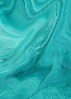 arka plan için bulaşmış turkuaz boya tam kare çekim