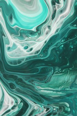 arka plan için bulaşmış turkuaz boya tam kare çekim