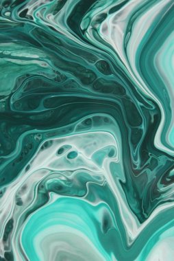 Arka plan için lekelenmiş mavi boyanın tam çerçeve görüntüsü