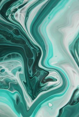 arka plan için bulaşmış turkuaz boya tam kare çekim