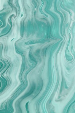 arka plan için bulaşmış turkuaz boya tam kare çekim