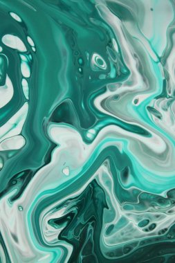 arka plan için bulaşmış turkuaz boya tam kare çekim