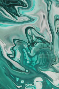 Arka plan için lekelenmiş mavi boyanın tam çerçeve görüntüsü