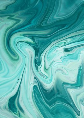 arka plan için bulaşmış turkuaz boya tam kare çekim