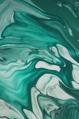 arka plan için bulaşmış turkuaz boya tam kare çekim